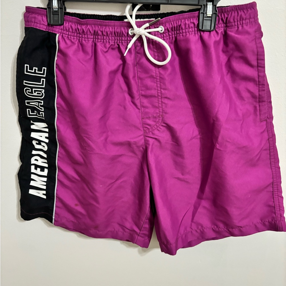 American Eagle Outfitters Men's Purple Swim Shorts